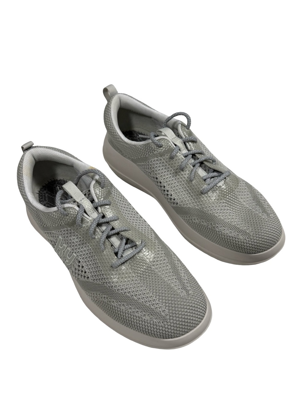Kybun Biel Women Gray Knit Walking Shoes Comfort Sneakers US 11.5 No Insoles